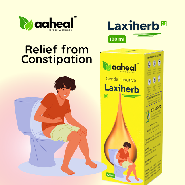 Aaheal Laxiherb – Ayurvedic Constipation Relief - Gentle Laxative Syrup