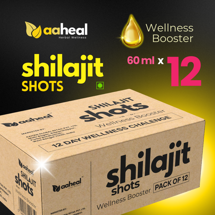 Aaheal Shilajit Shots – 12 Day Wellness Challenge (Sinful Chocolate Flavour)
