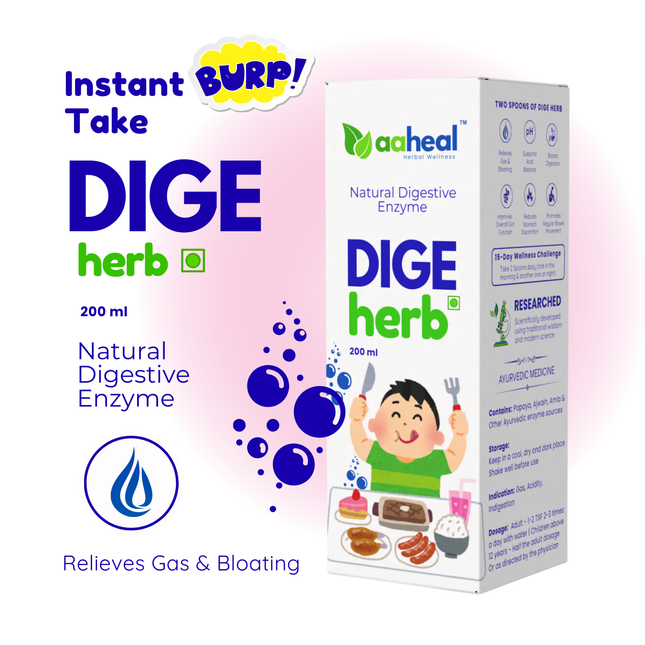 Aaheal DigeHerb Antacid - Goodbye to gas, indigestion